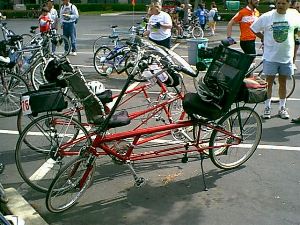 Bikes loaded and we're ready for lunch!